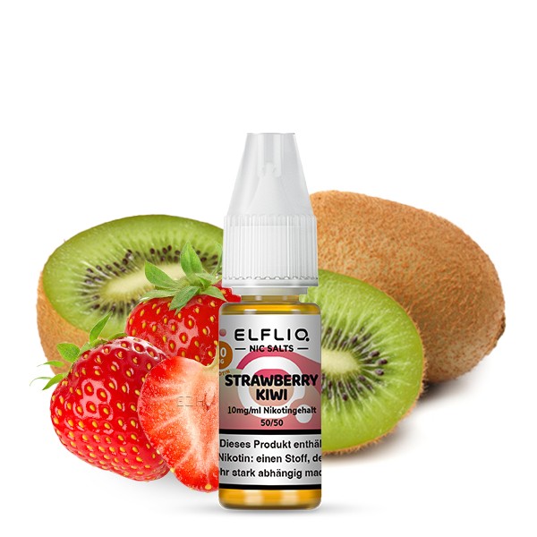 ELFLIQ Strawberry Kiwi von Elfbar - Nikotinsalzliquid - 10ml