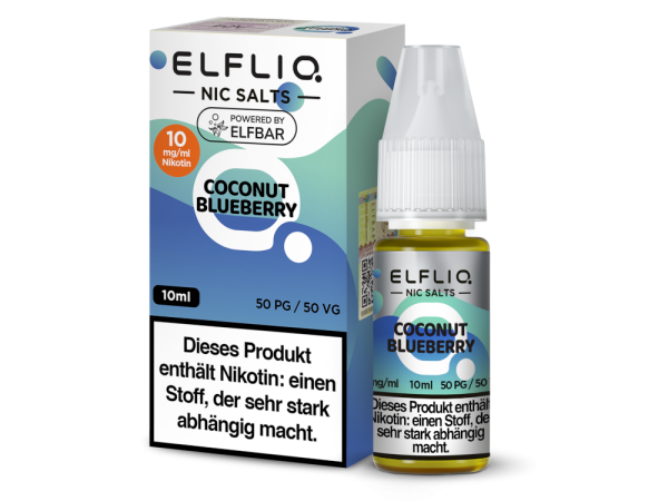 ELFLIQ Coconut Blueberry von Elfbar - Nikotinsalzliquid - 10ml