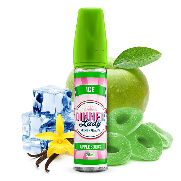 Apple Sours Ice - Dinner Lady - 20ml Aroma in 60ml Flasche