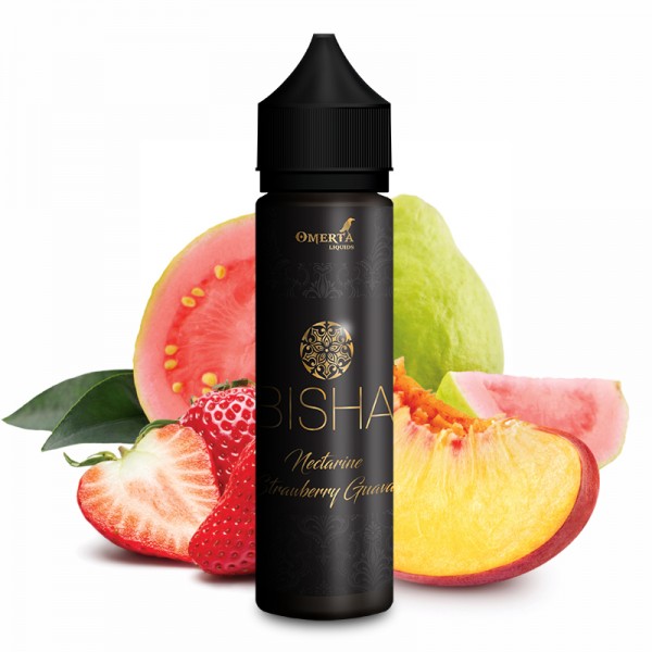 Strawberry Nectarine Guava - Bisha Serie - Omerta Liquids - 20ml Aroma in 60ml Flasche