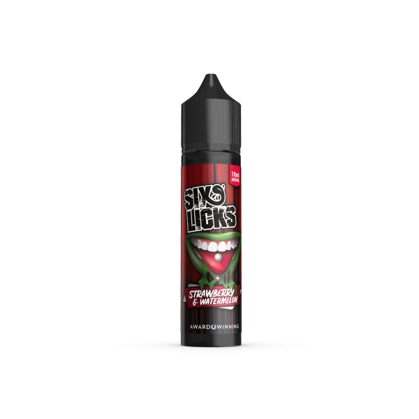 Strawberry & Watermelon - Six Licks - 10ml Aroma in 60ml Flasche