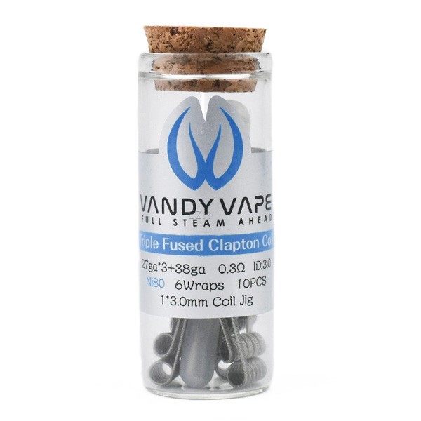 Vandy Vape Prebuilt Ni80 Triple Fused Clapton Coil 0,31 Ohm - P10