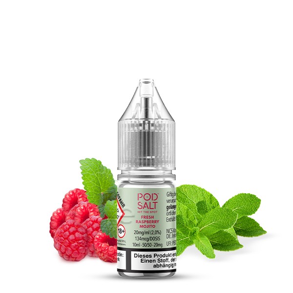 POD SALT XTRA - Fresh Raspberry Mojito - Nikotinsalz Liquid - 10ml