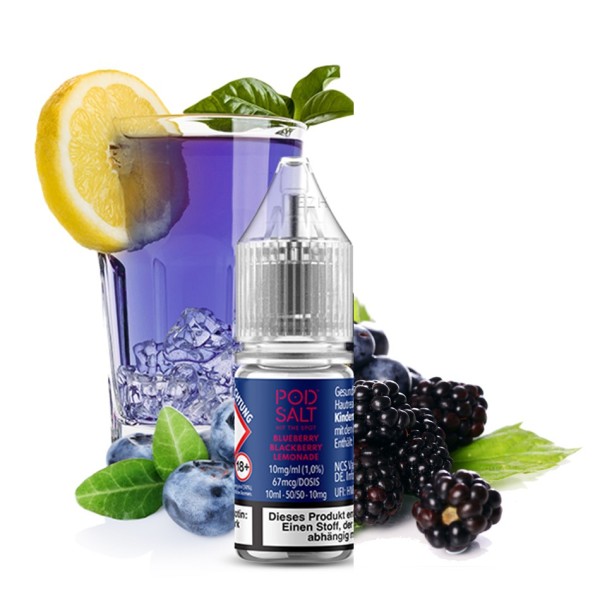POD SALT XTRA - Blueberry Blackberry Lemonade - Nikotinsalz Liquid - 10ml