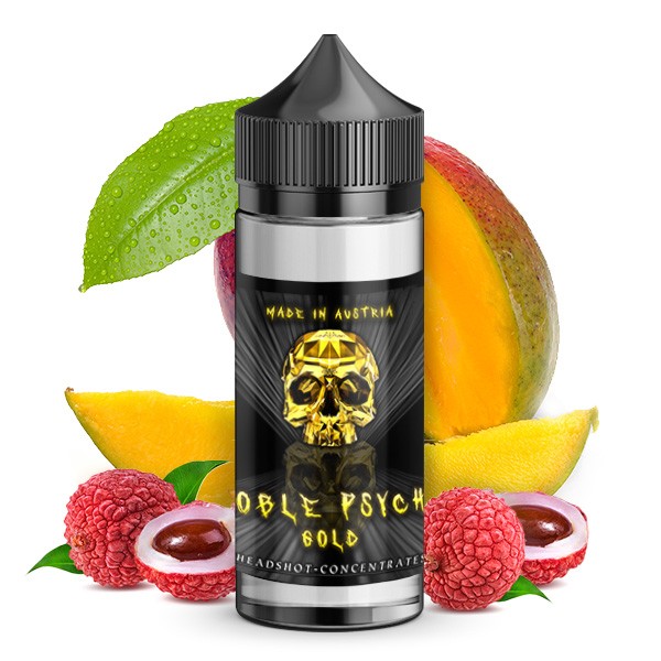 Gold - Noble Psycho Serie - Headshot - 20ml Aroma in 100ml Flasche