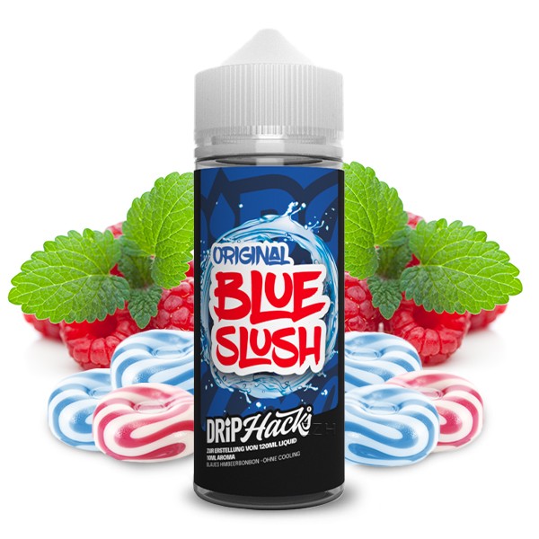 Blue Slush - Drip Hacks - 10 ml Aroma in 120 ml Flasche