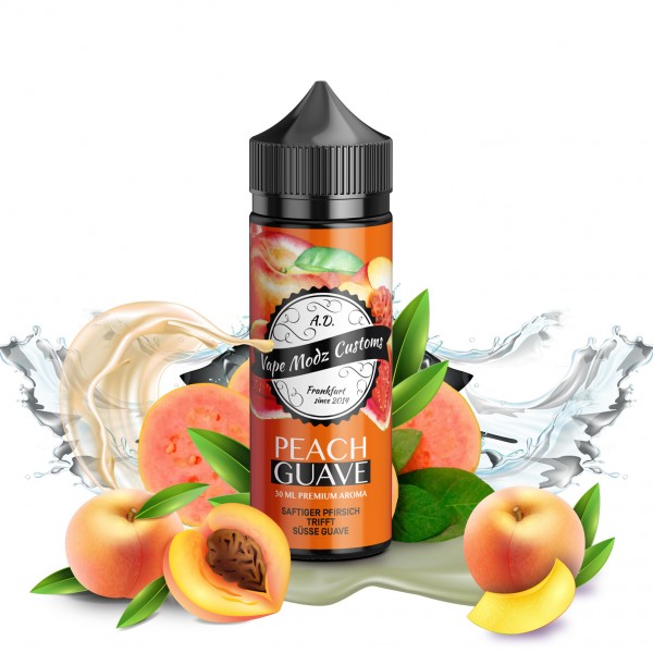 Peach Guava - Vape Modz Customs - 30ml Aroma in 120ml Flasche