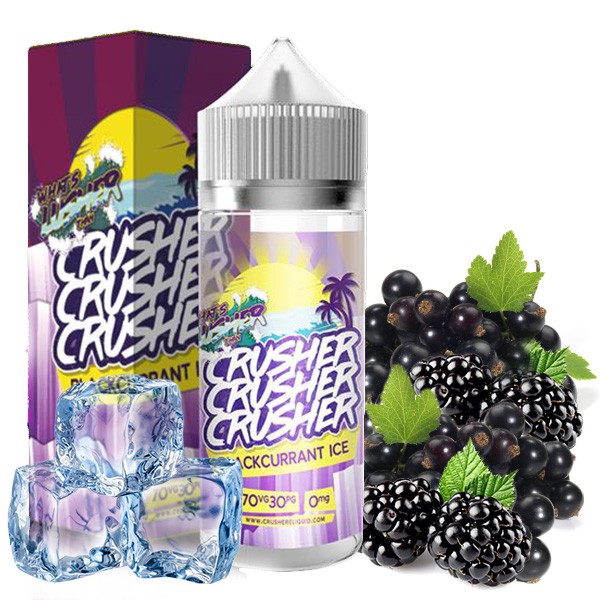 Blackcurrant Ice - Crusher - UK Premium Shortfill 100ml, 0mg