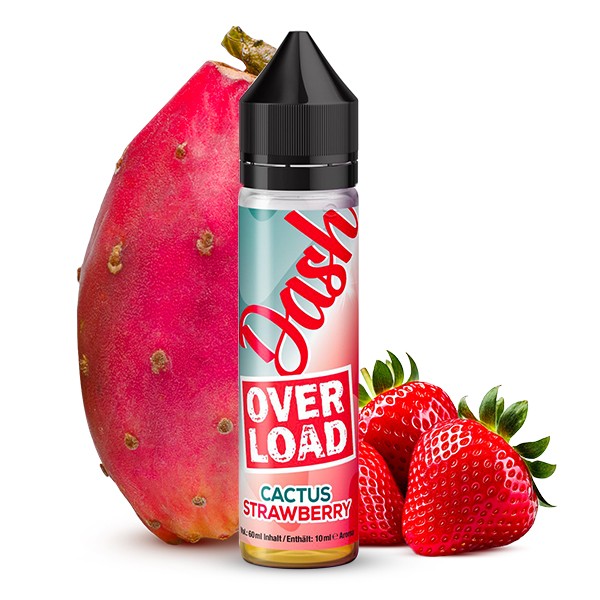 Cactus Strawberry - OVERLOAD - Dash Liquids - 10ml Aroma in 60ml Flasche