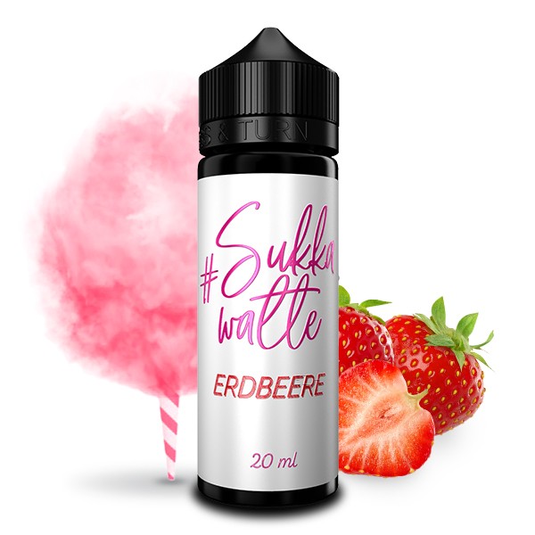 Sukkawatte Erdbeere - Hashtag - 20 ml Aroma in 120 ml Flasche