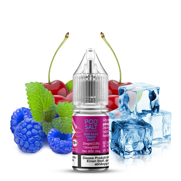 POD SALT XTRA - Blue Razz Cherry Blast - Nikotinsalz Liquid - 10ml