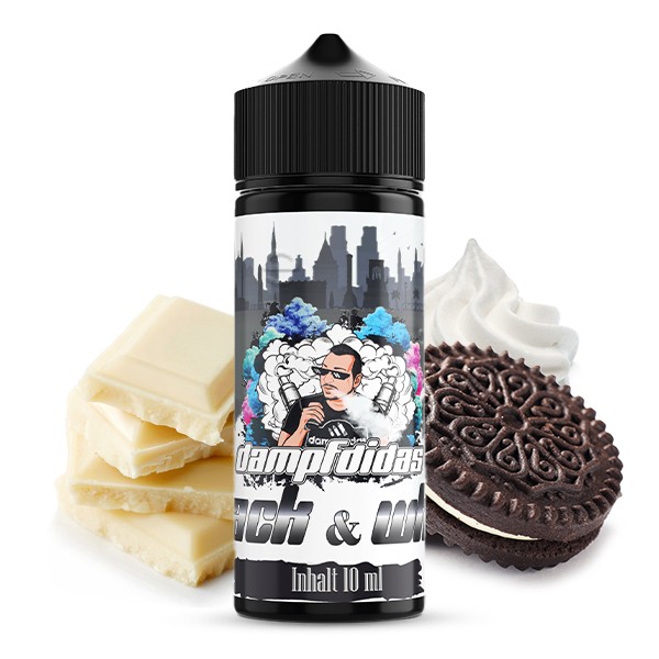 Black & White - DAMPFDIDAS - 10ml Aroma in 120ml Flasche