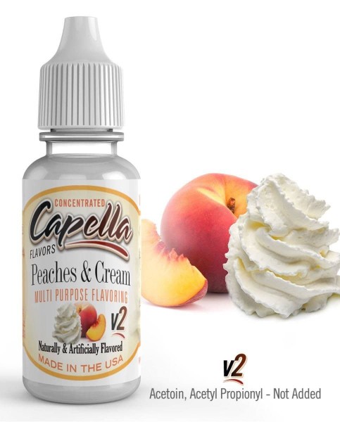 Peaches & Cream V2 Aroma von Capella - 13 ml