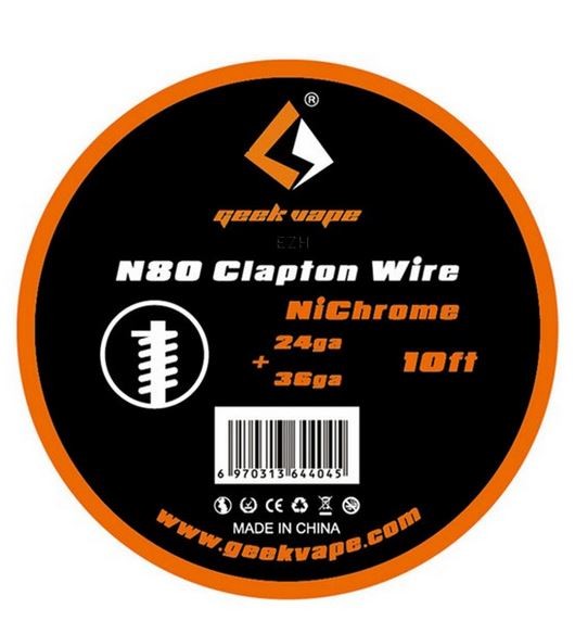 Geekvape Wickeldraht Clapton Ni80 auf Spule - 10ft