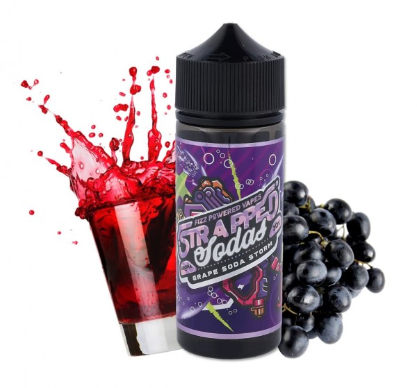 Grape Soda Storm - Strapped Soda by Prohibition Vapes - 30ml Aroma in 120ml Flasche