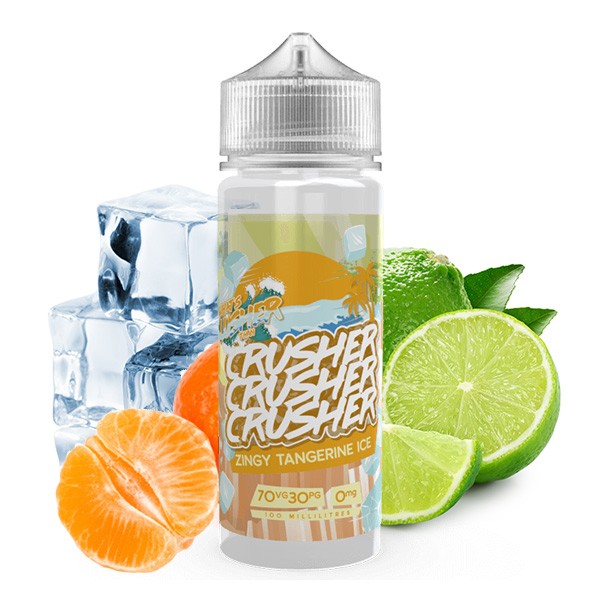 Zingy Tangerine Ice- Crusher - UK Premium Shortfill 100ml, 0mg