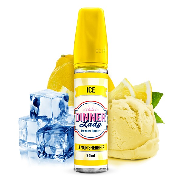 Lemon Sherbets Ice - Dinner Lady - 20ml Aroma in 60ml Flasche