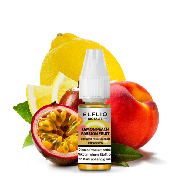 ELFLIQ Lemon Peach Passion Fruit von Elfbar - Nikotinsalzliquid - 10ml