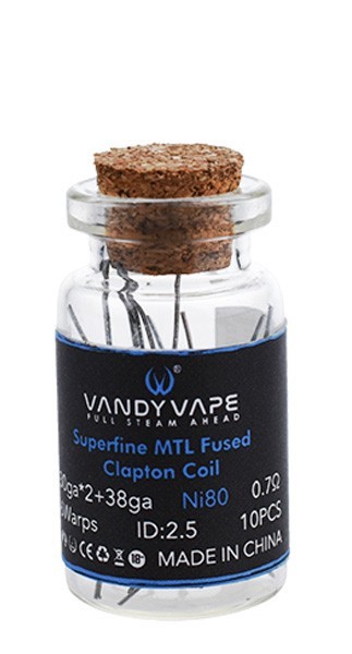 Vandy Vape Prebuilt Ni80 Superfine MTL Fused Clapton Coil 0,7 Ohm - P1