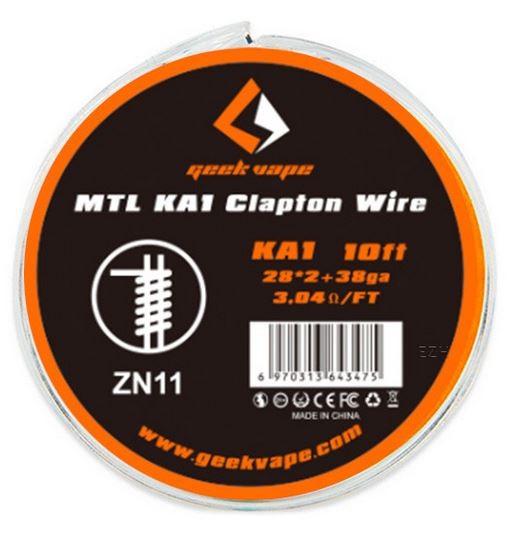 Geekvape Wickeldraht Kanthal A1 MTL Clapton auf Spule - 10ft